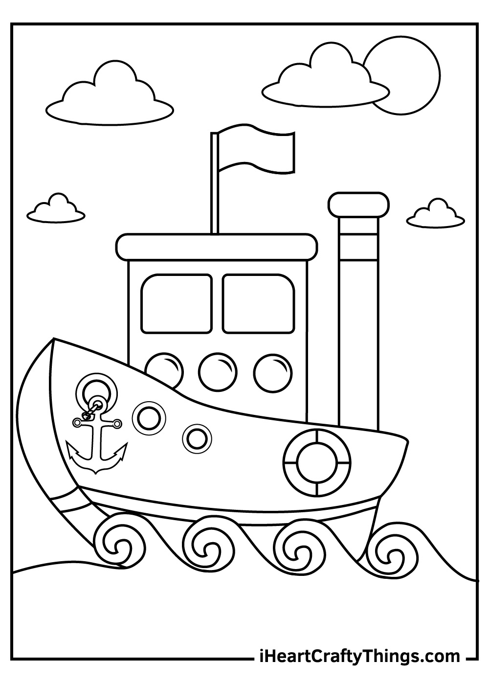 15 Ships And Boats Coloring Pages (100% Free Printables) throughout Free Printable Boat Pictures