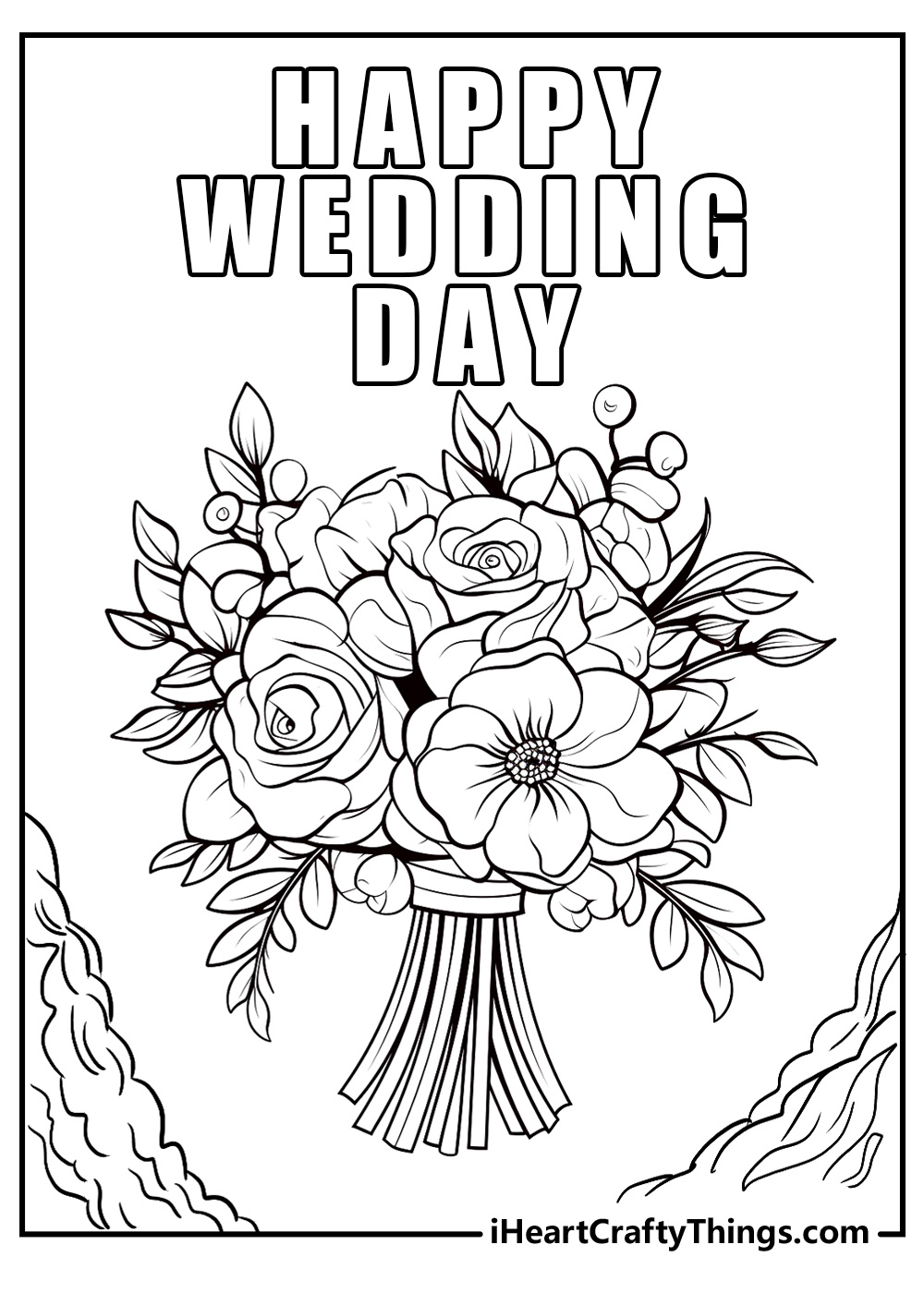 15 Wedding Coloring Pages (100% Free Pdf Printables) throughout Free Printable Personalized Wedding Coloring Book