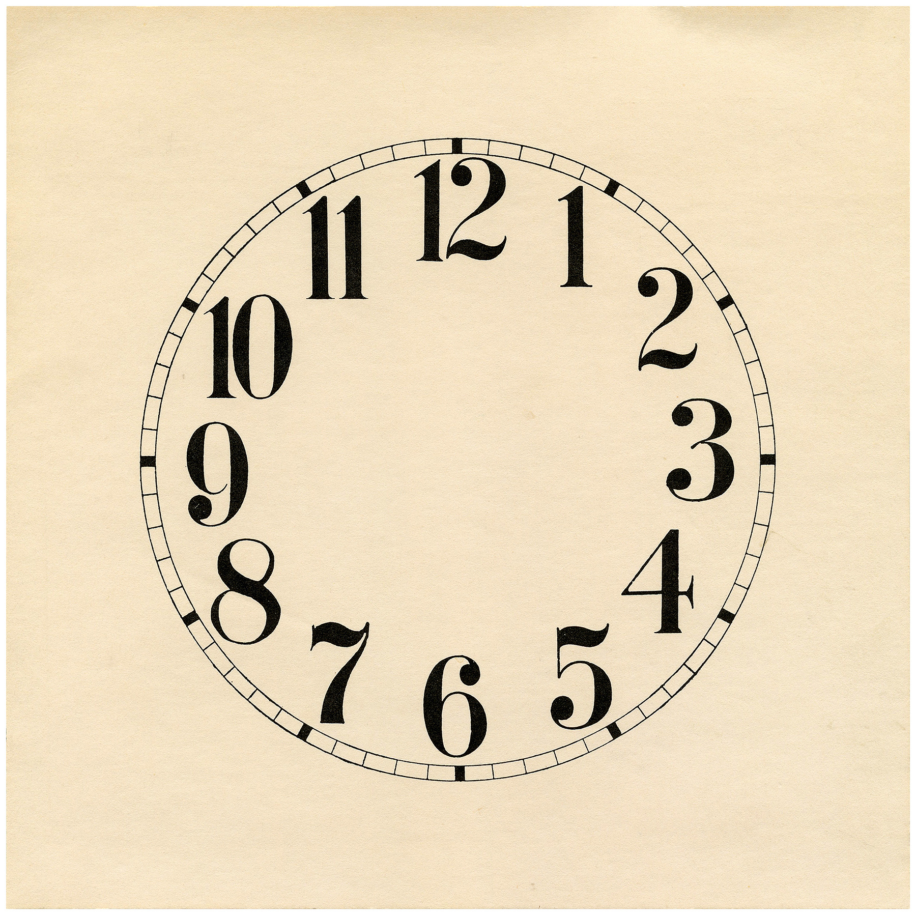 16 Clock Face Images - Print Your Own! - The Graphics Fairy pertaining to Free Printable Clock Faces