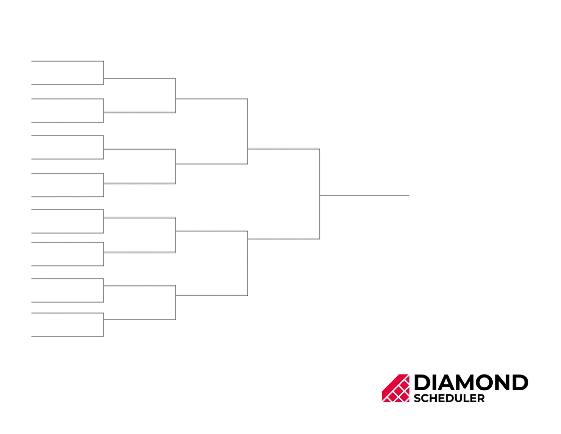 16-Team Single Elimination Bracket Printable | Diamond Scheduler inside Free Printable Wrestling Brackets