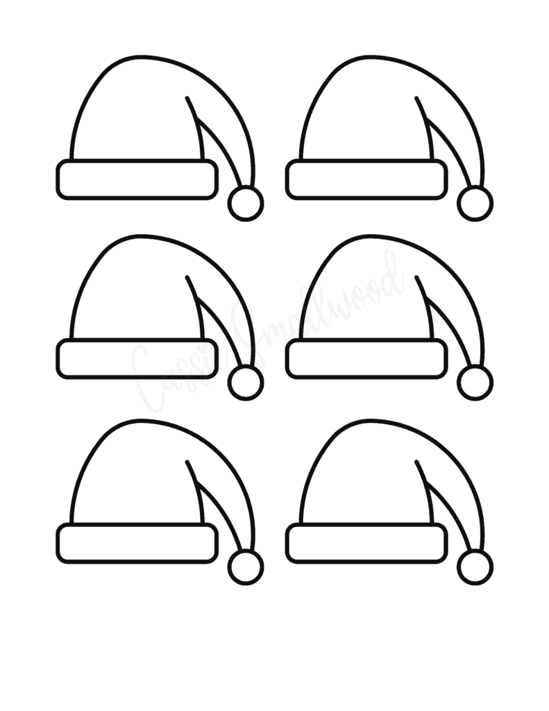 17 Cute Winter Hat Templates And Coloring Pages - Cassie Smallwood pertaining to Free Printable Santa Hat Patterns