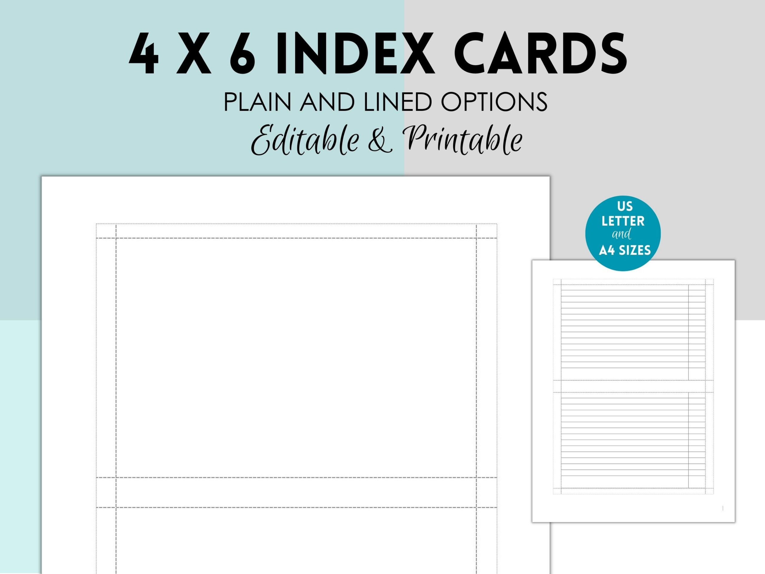 17+ Index Card Templates - Free Psd, Vector Ai, Eps Format with Free Printable Photo Cards 4X6