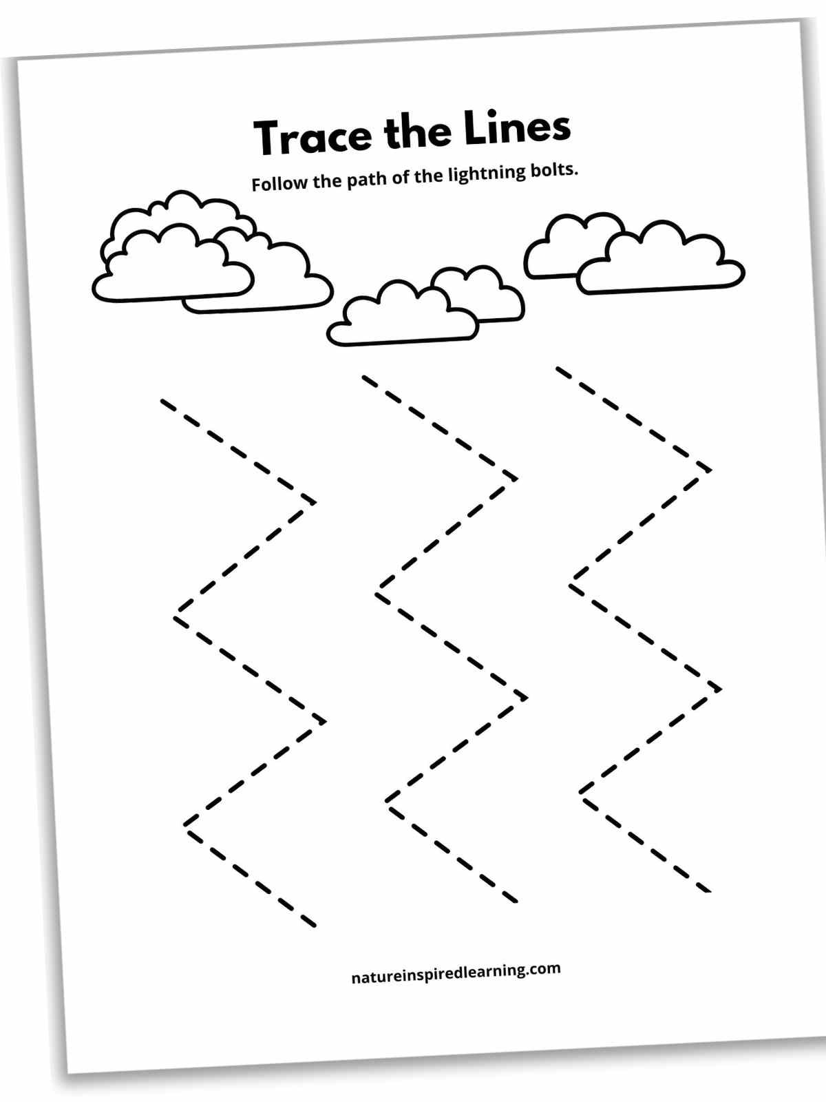 17 Line Tracing Worksheets (Free) - Nature Inspired Learning for Free Printable Preschool Worksheets Tracing Lines