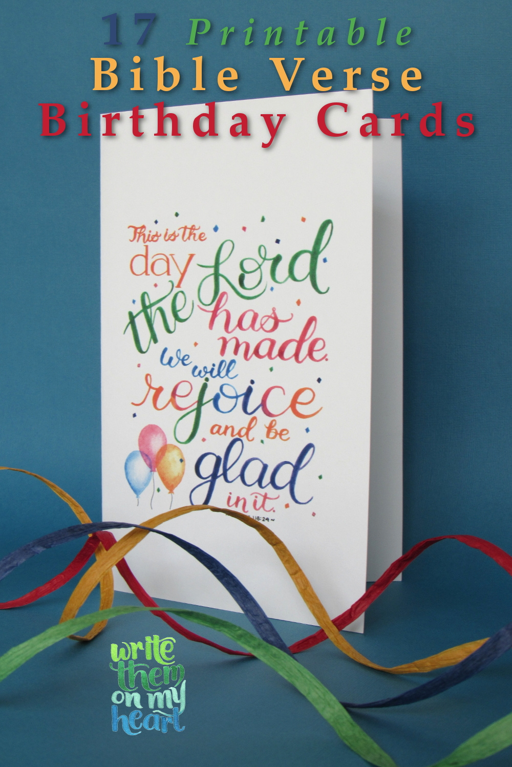 17 Printable Bible Birthday Cards - Write Them On My Heart intended for Free Printable Christian Cards Online
