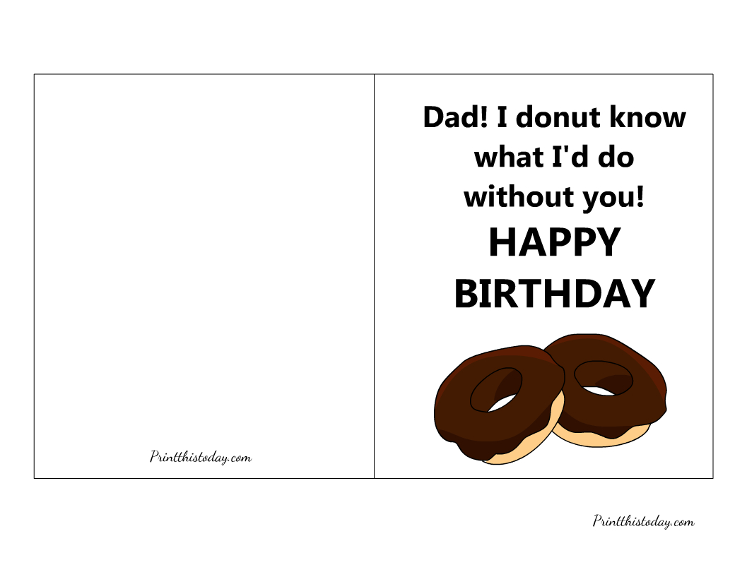 18 Cute And Elegant Free Printable Birthday Cards For Dad with regard to Free Printable Happy Birthday Cards For Dad