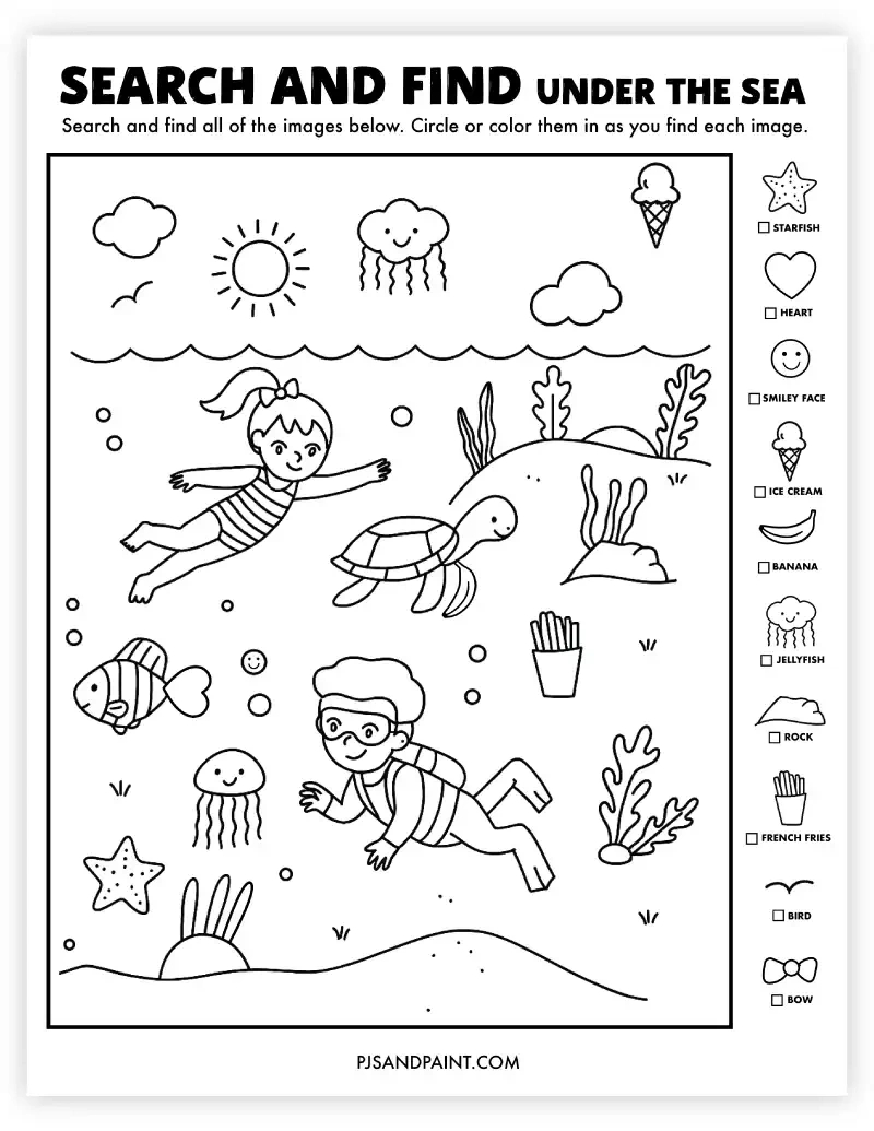 18 Free Printable Search And Find Activities - Pjs And Paint for Free Printable Seek And Find