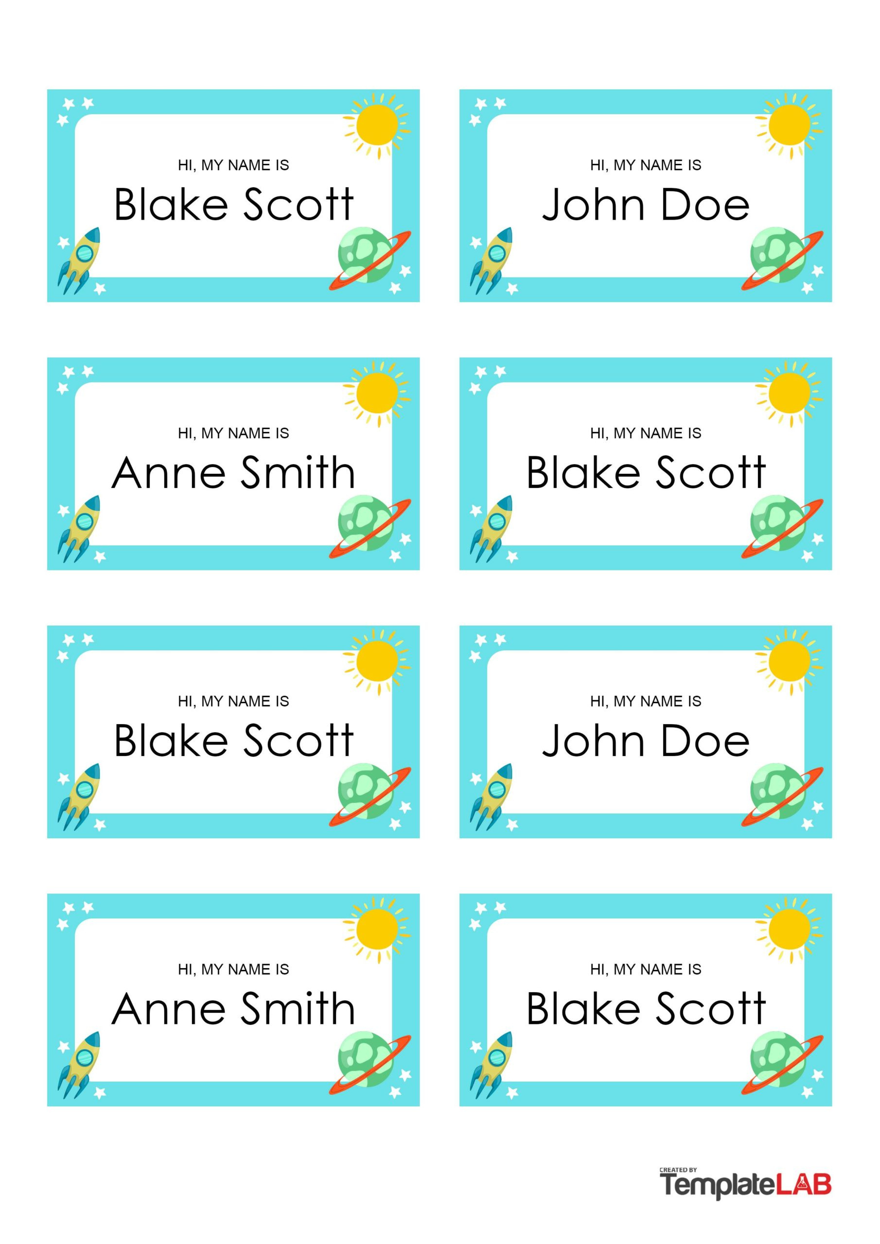 19 Editable Name Tag &amp;amp;Amp; Name Badge Templates [Free throughout Name Tag Template Free Printable