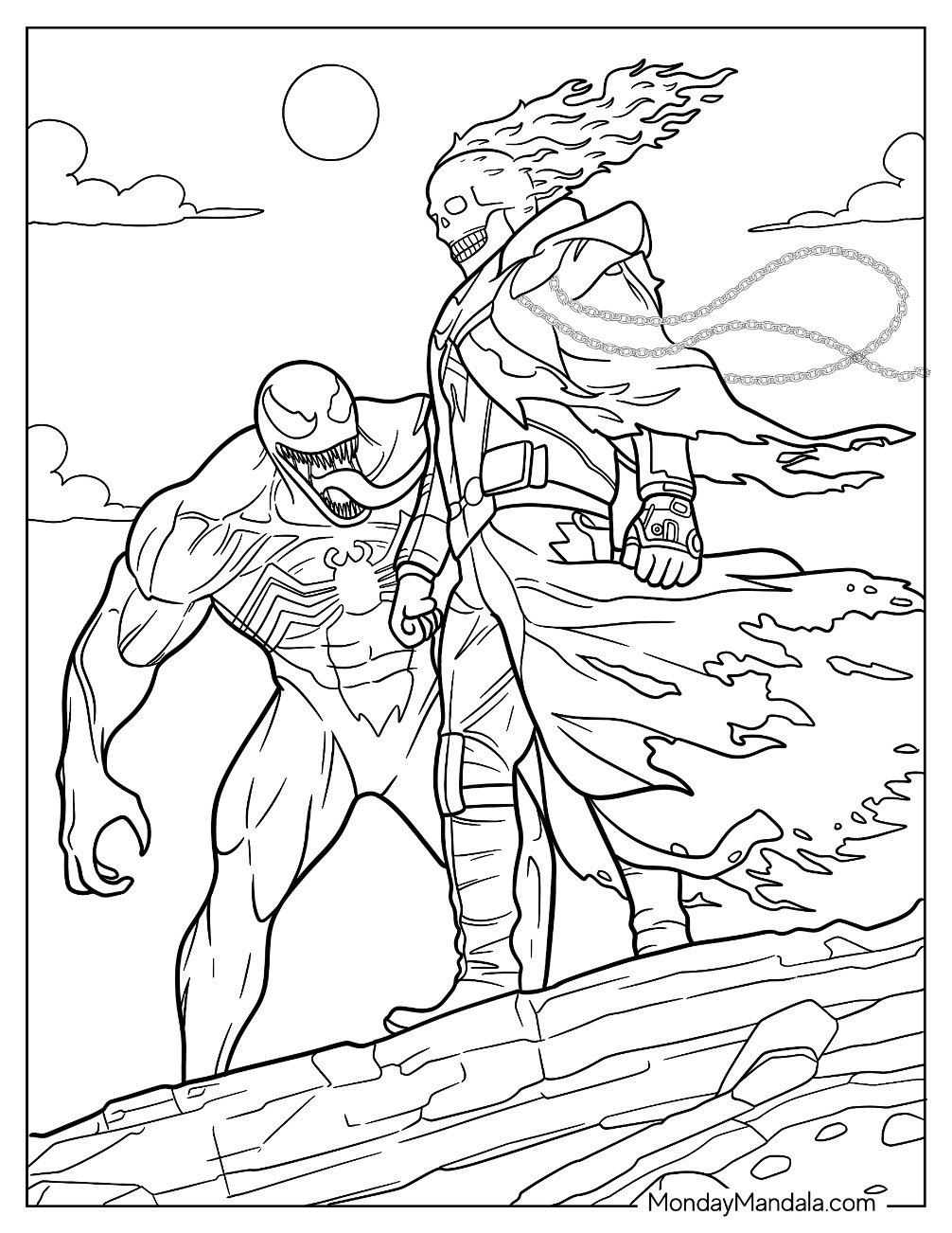 19 Ghost Rider Coloring Pages (Free Pdf Printables) pertaining to Free Printable Ghost Rider Coloring Pages