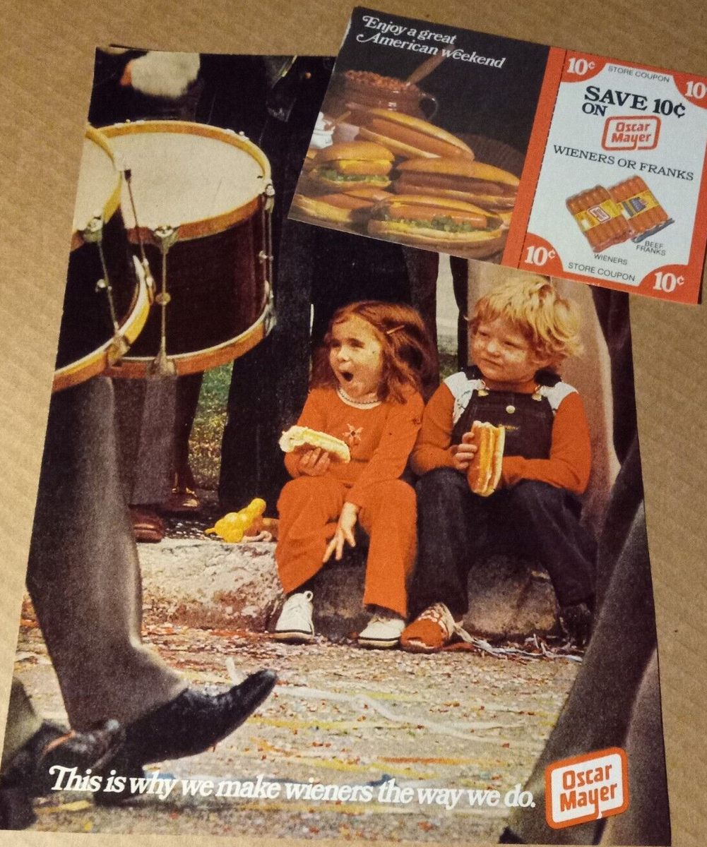 1977 Print Ad Page - Oscar Mayer Wieners Hot Dogs Little Girl Boy throughout Free Printable Oscar Mayer Coupons