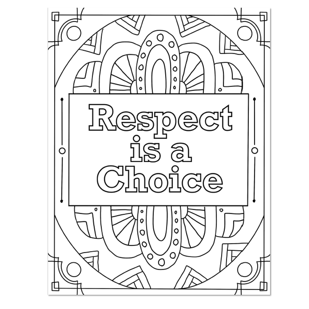 1St And 2Nd Grade - Social Emotional Learning - Respect Unit for Free Printable Coloring Pages On Respect