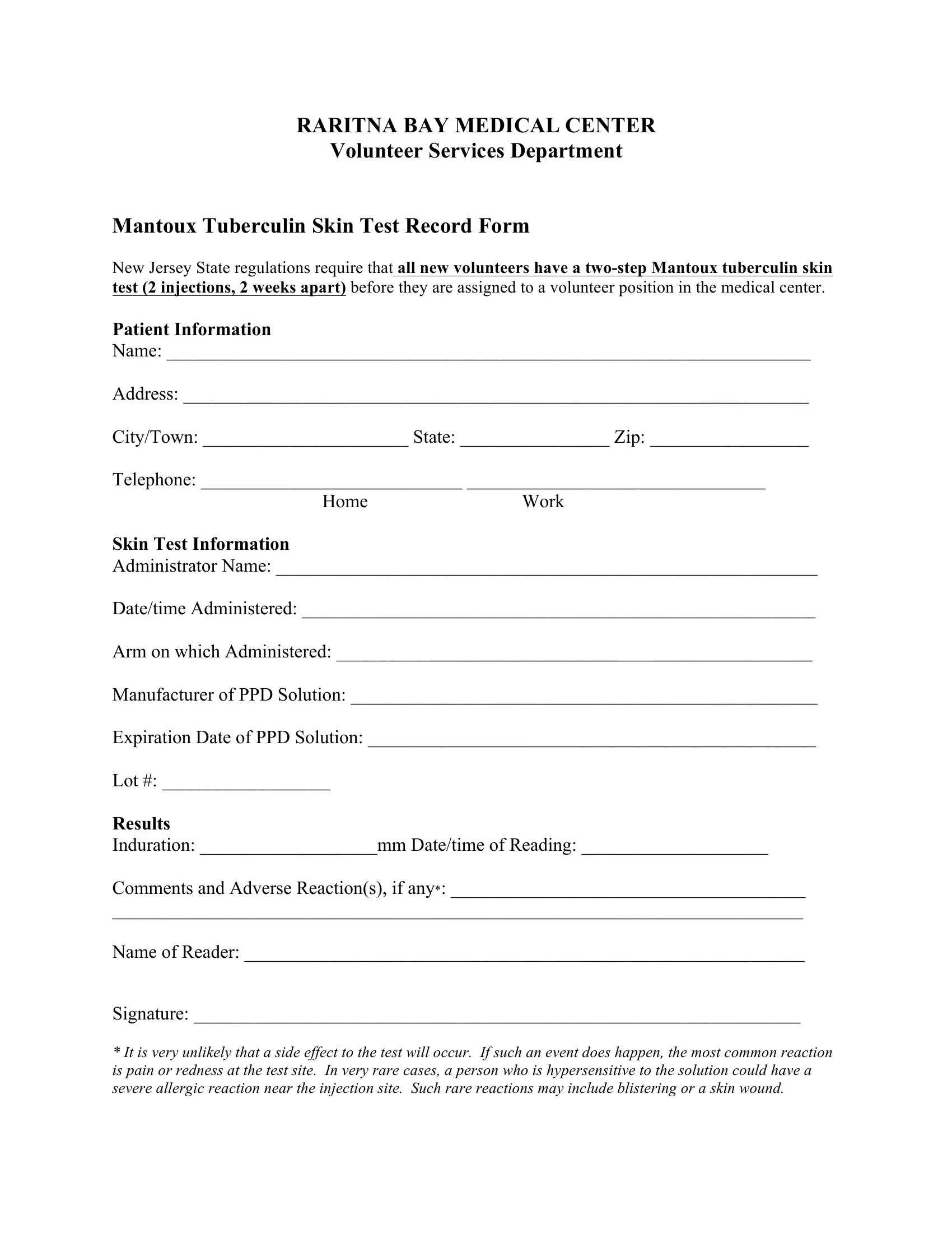 2-Step Tb Test Form ≡ Fill Out Printable Pdf Forms Online for Free Printable Tb Test Form