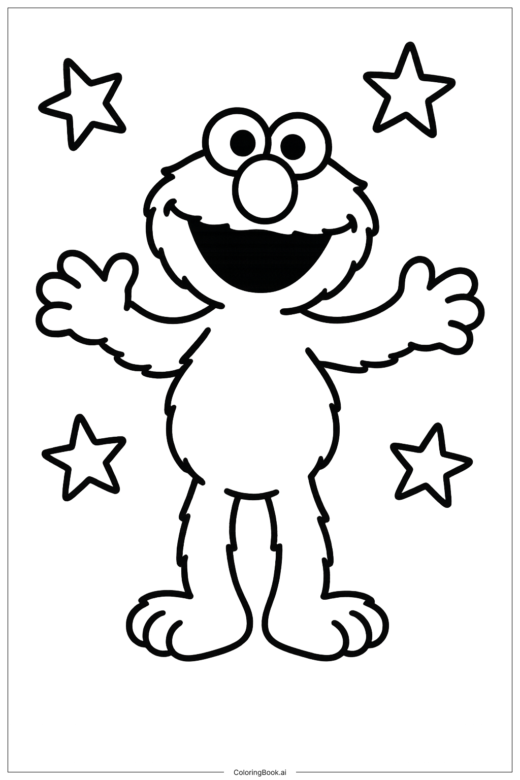 20 Elmo Coloring Pages (Free Pdf & Png Printables) regarding Elmo Color Pages Free Printable