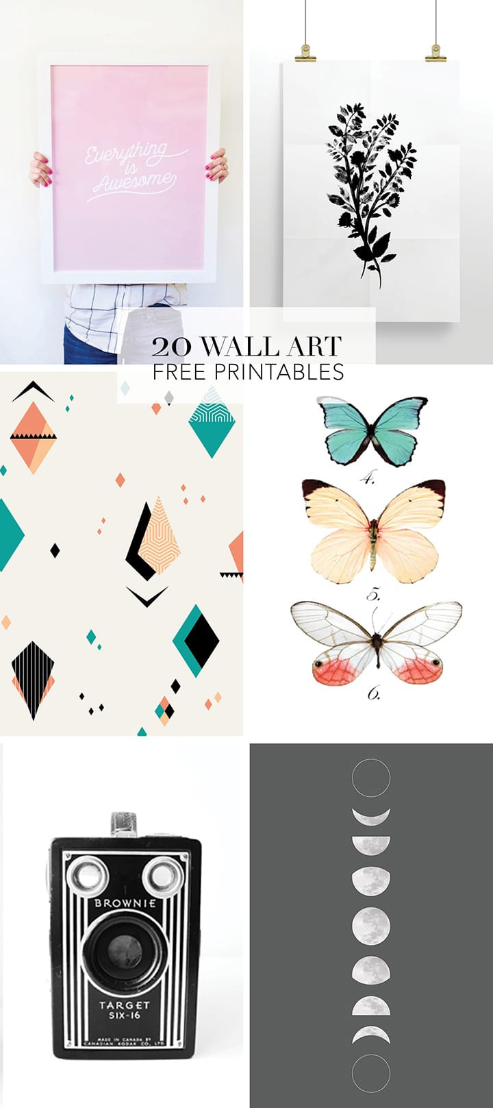 20 Favorite Wall Art Free Printables - Alice And Lois throughout Free Printable Wall Posters
