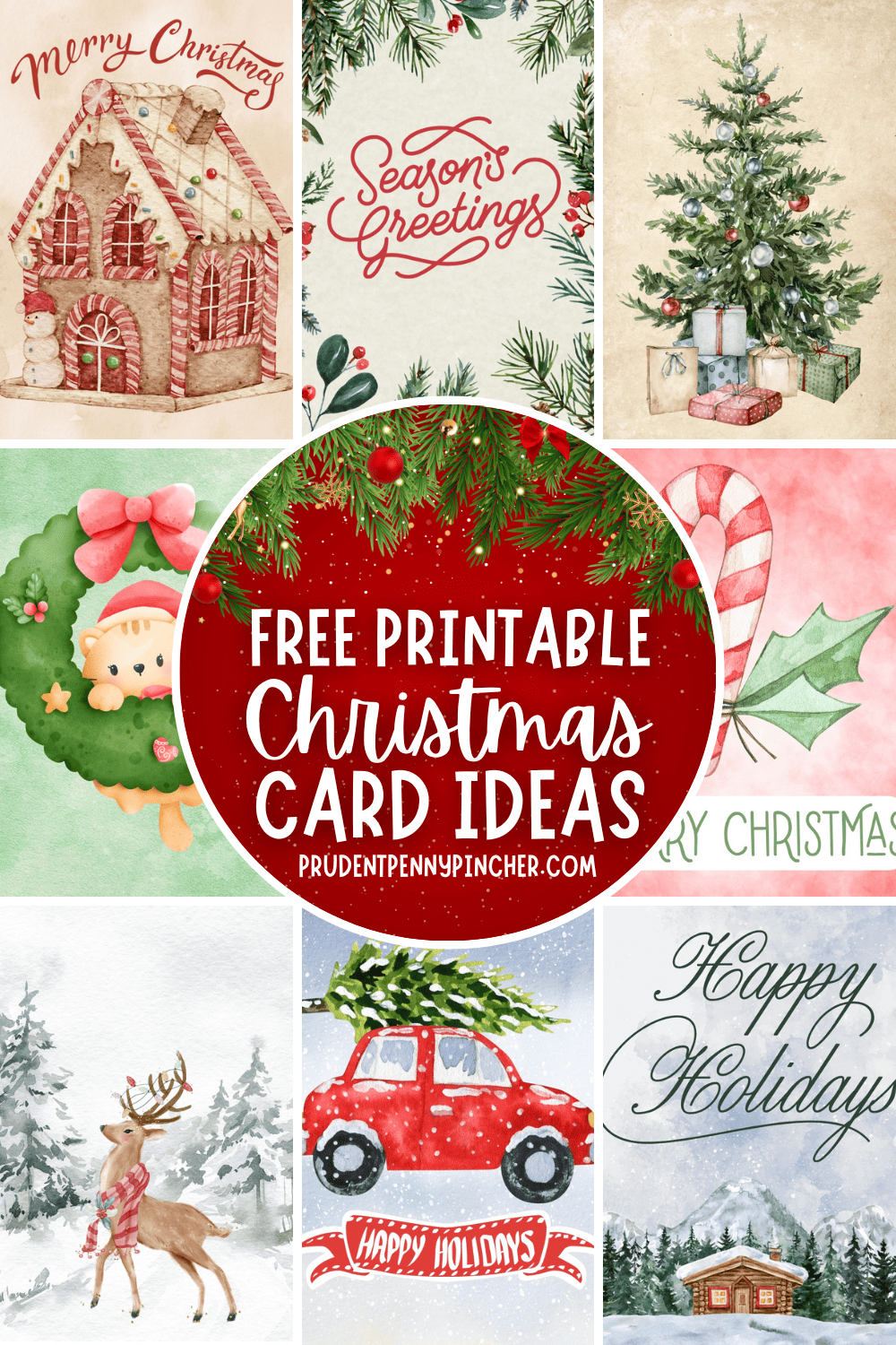 20 Free Christmas Printable Cards - Prudent Penny Pincher with regard to Free Printable Xmas Cards
