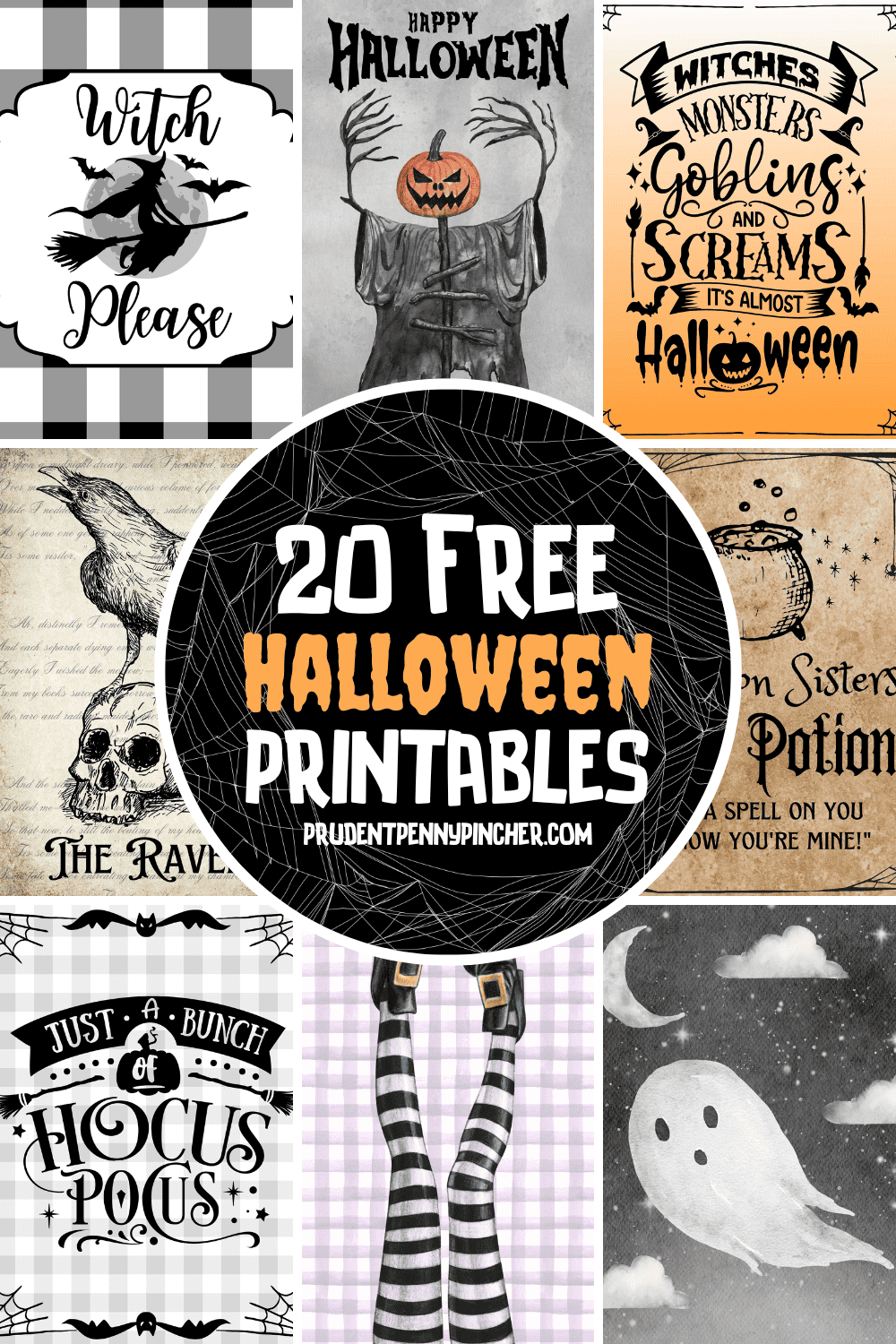 20 Free Printable Halloween Decorations - Prudent Penny Pincher pertaining to Free Printable Halloween Decorations Scary