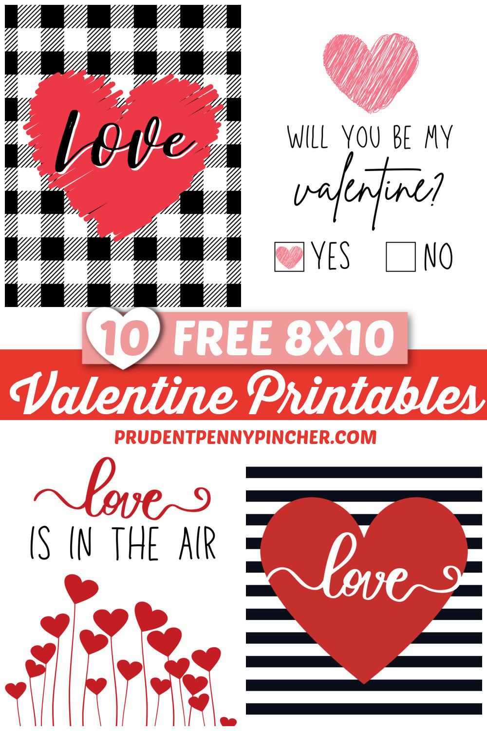 20 Free Valentine'S Day Printables - Prudent Penny Pincher intended for Free Printable Valentine Decorations