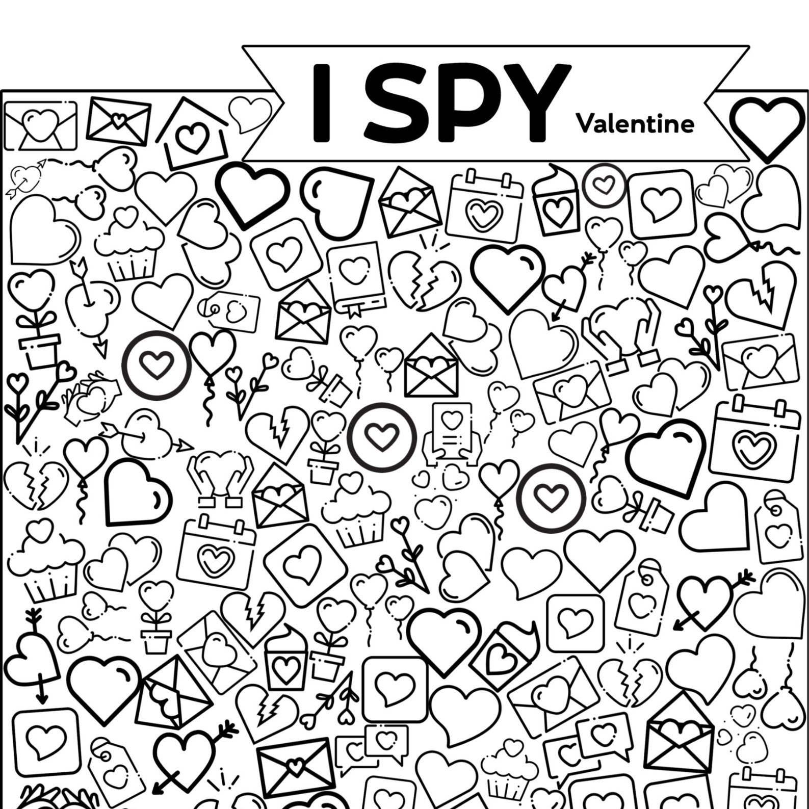 20+ I Spy Valentines Printables — Gathering Beauty - Worksheets for Free Printable Valentine Hidden Pictures
