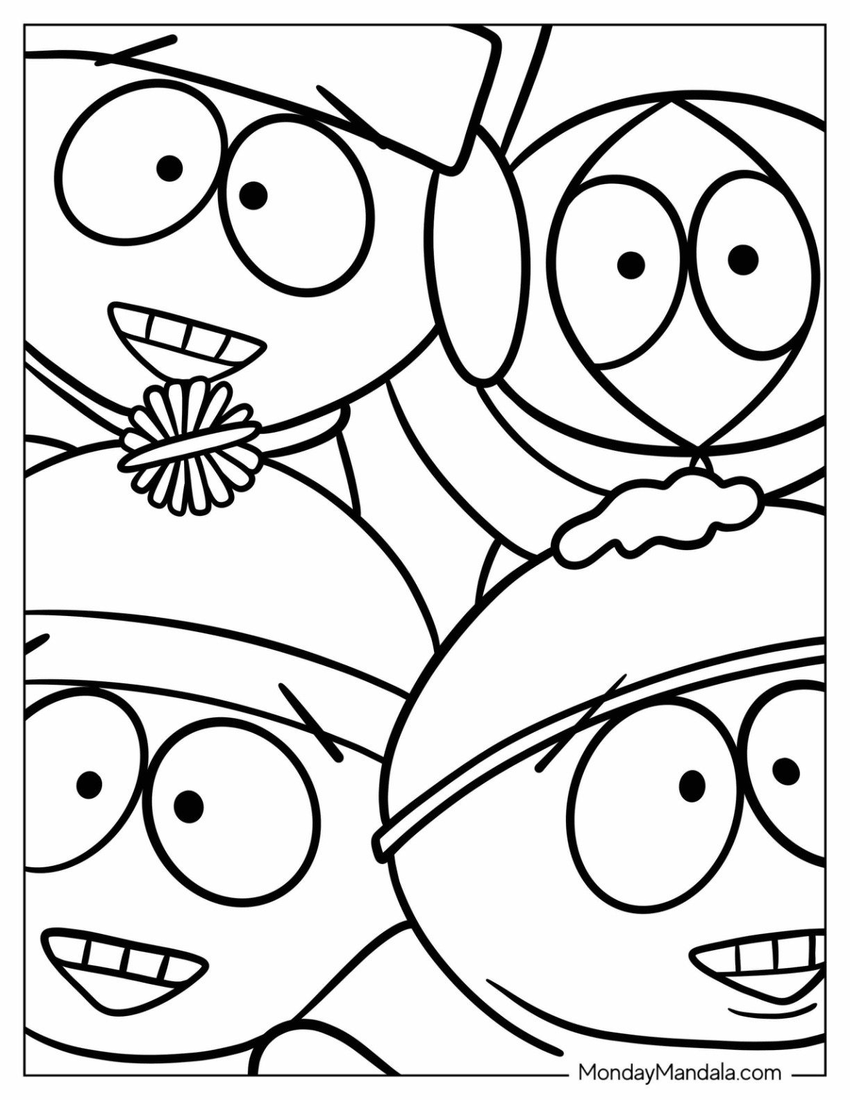 20 South Park Coloring Pages (Free Pdf Printables) within Free Printable South Park Coloring Pages