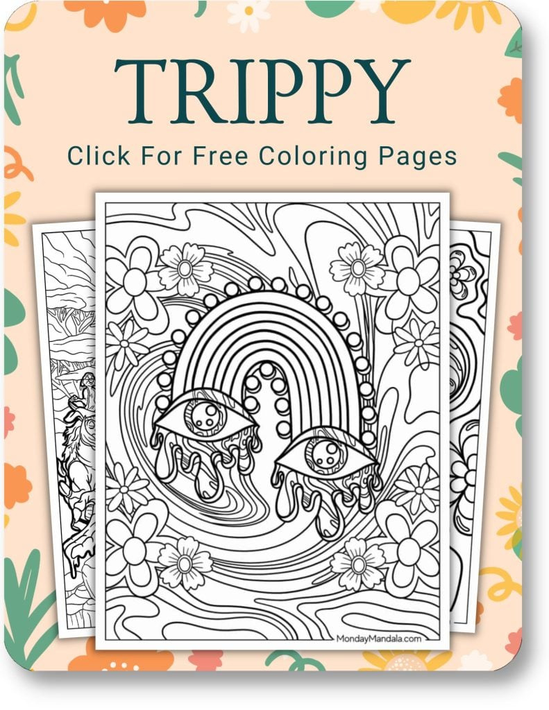 2,000 Adult Coloring Pages (Free Pdf Printables) intended for Free Printable Hard Coloring Pages For Adults