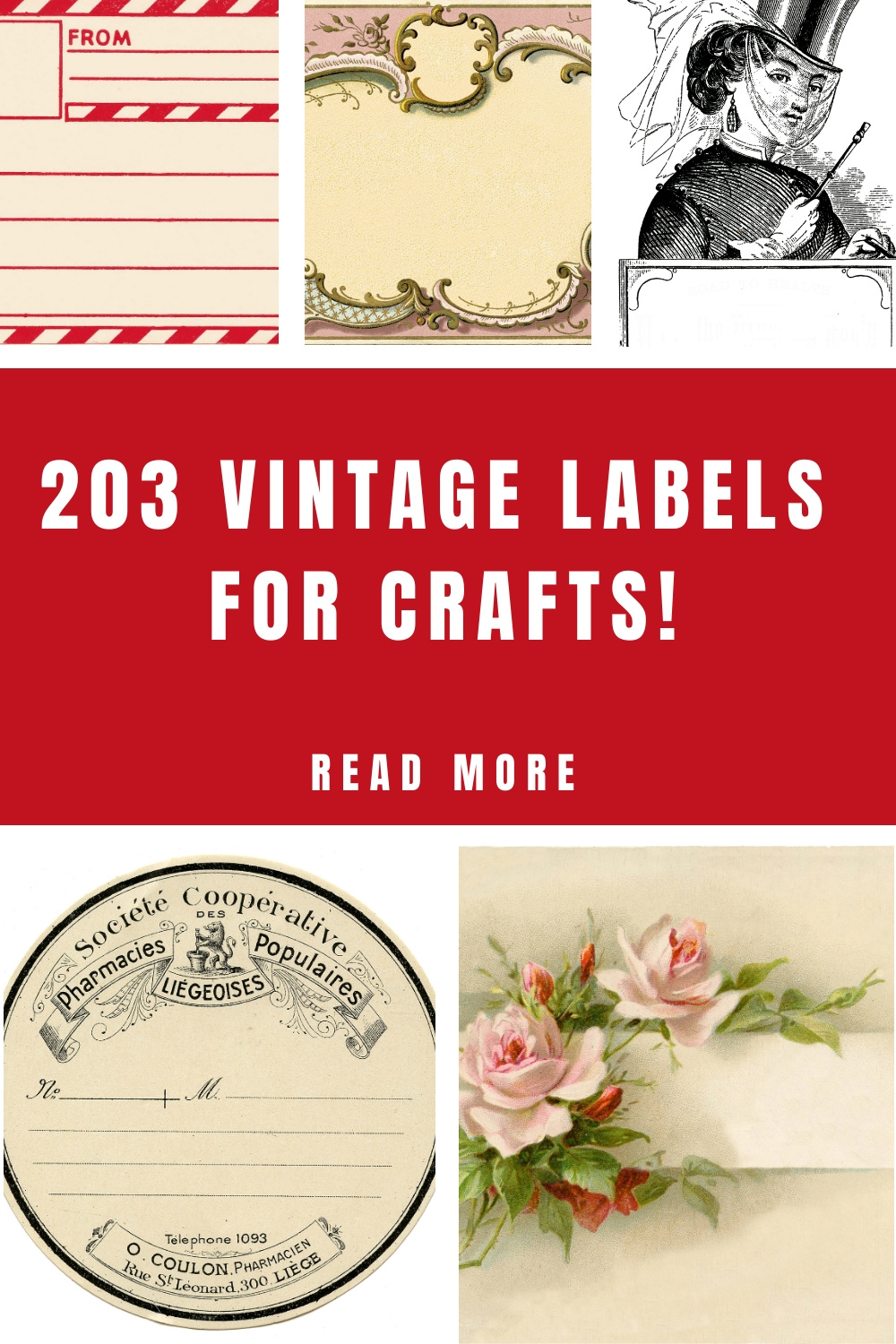 203 Vintage Blank Labels! - The Graphics Fairy intended for Free Printable Vintage Labels