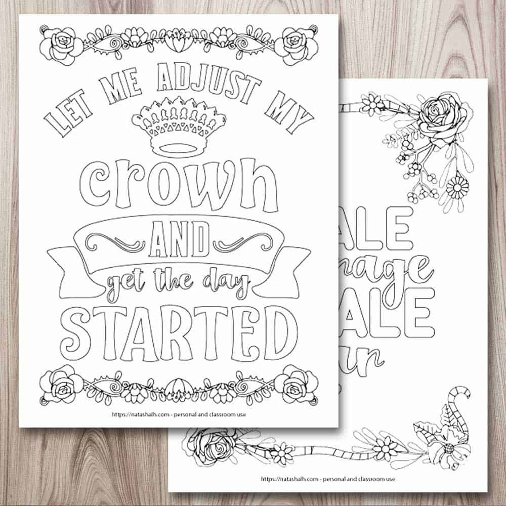 21+ Free Inspirational Coloring Pages (For When You&amp;#039;Re Having A throughout Free Printable Quote Coloring Pages For Adults