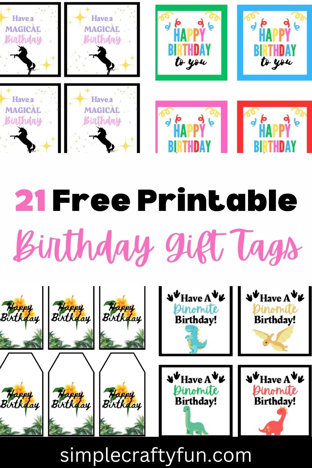 21 Free Printable Happy Birthday Gift Tags And Templates - throughout Free Printable Gift Bag Tags