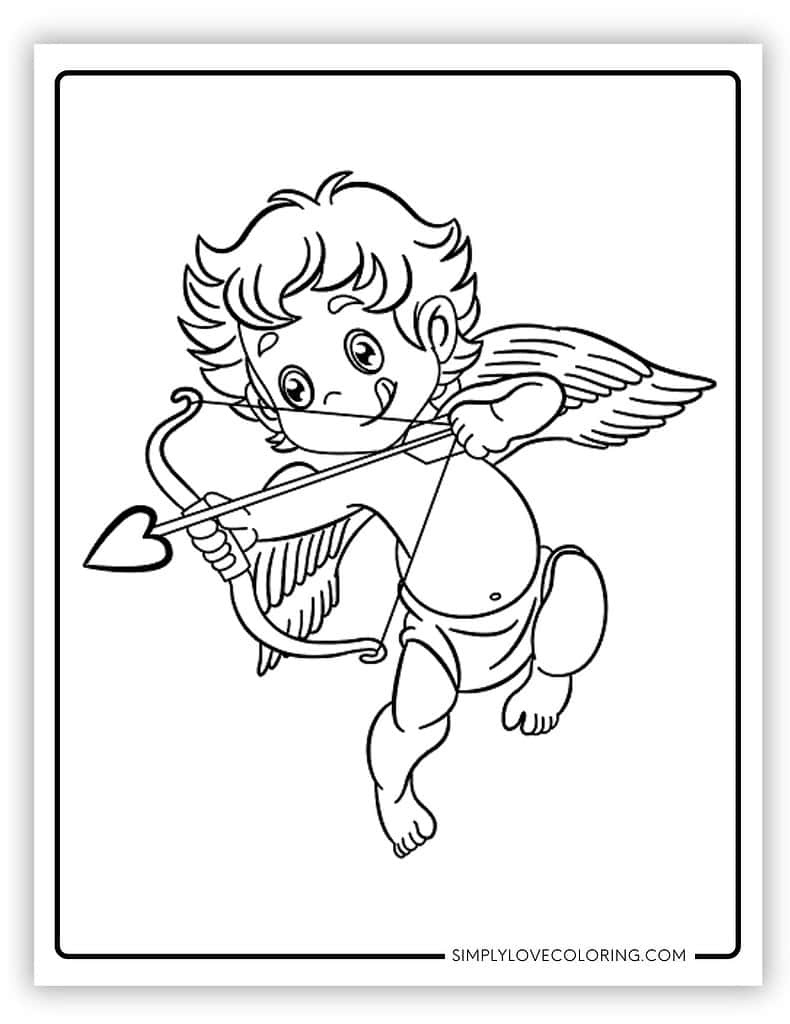 22 Cupid Coloring Pages (Free Pdf Printables) - Simply Love Coloring pertaining to Free Printable Pictures Of Cupid