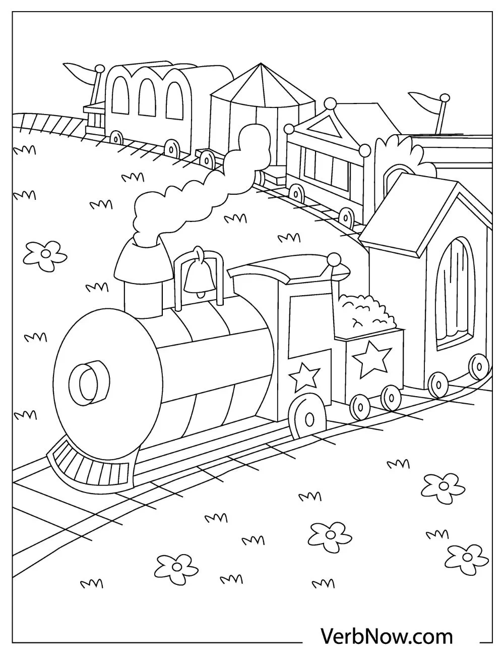 22 Free Train Coloring Pages For Download (Printable Pdf) in Free Printable Train Pictures