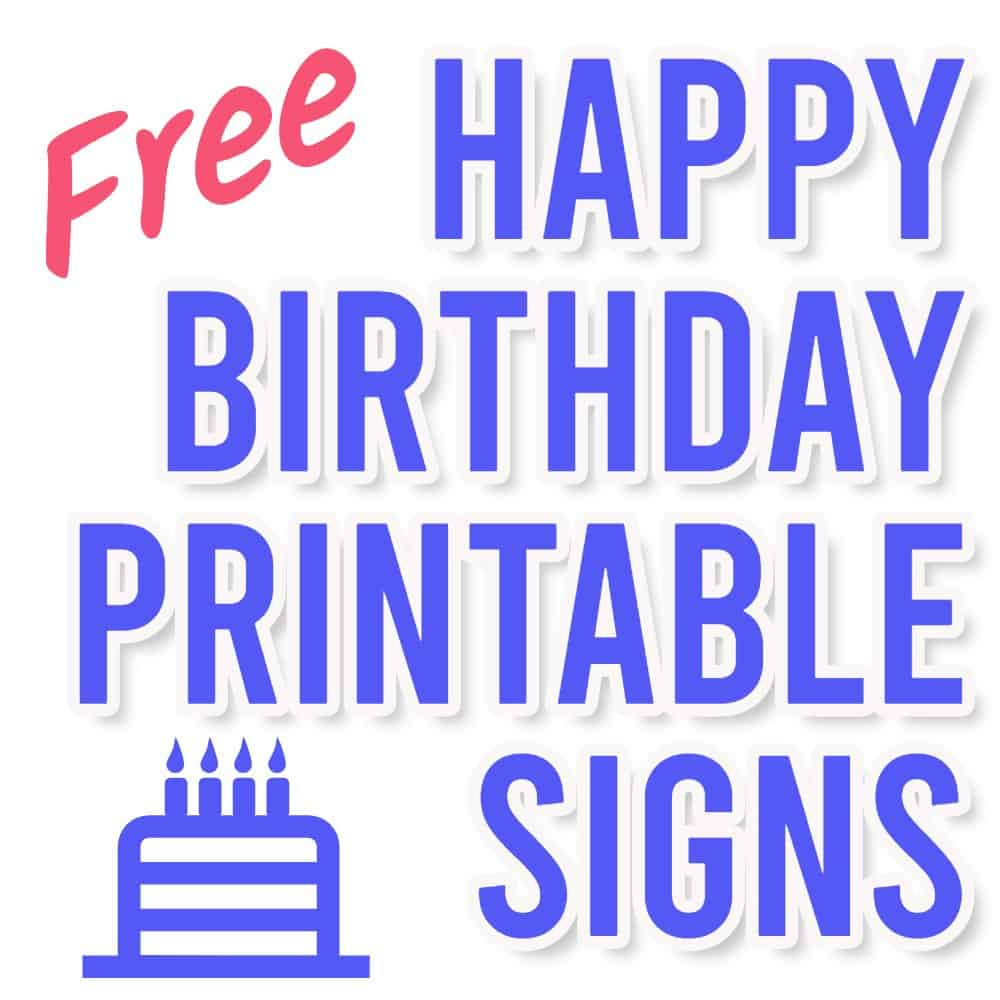 23 Free Printable Happy Birthday Signs | Parties Made Personal throughout Free Printable Happy Birthday Signs