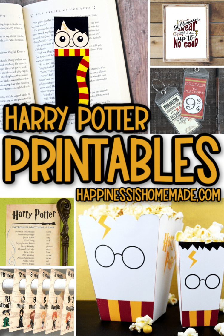 25+ Free Harry Potter Printables - Happiness Is Homemade intended for Free Printable Harry Potter Pictures