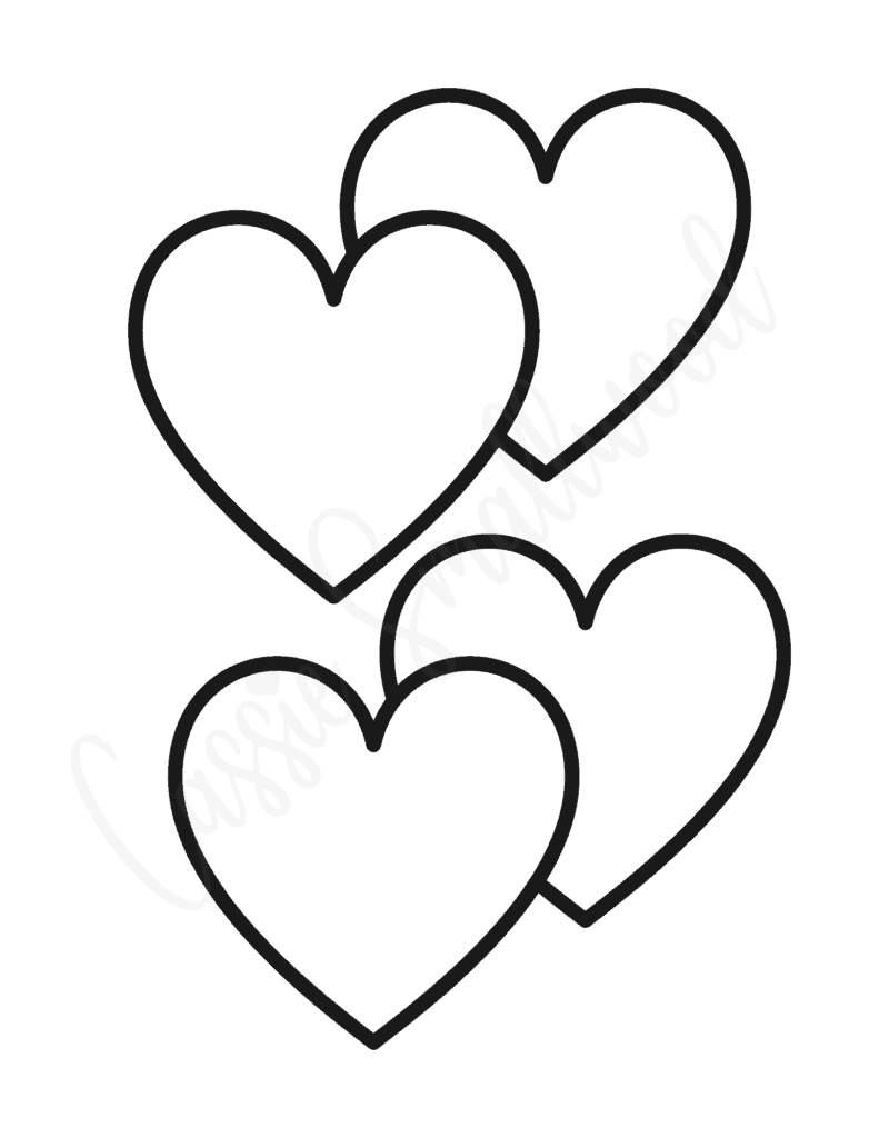 25 Free Printable Heart Templates (Small To Large Sizes) - Cassie with Free Printable Valentine Heart Patterns