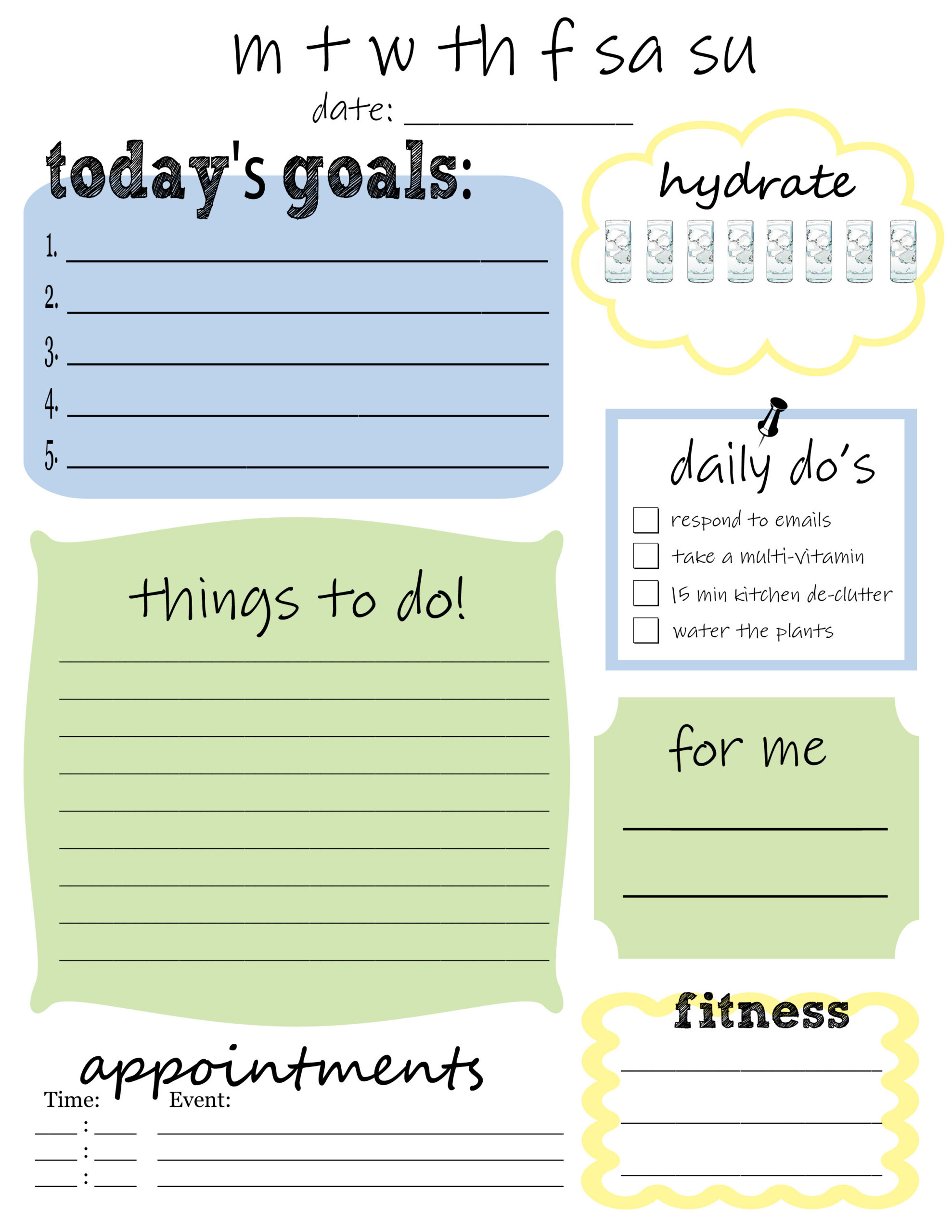25 Printables For Organizing - Life After Laundry - Worksheets Library intended for Free Printable Forms For Organizing