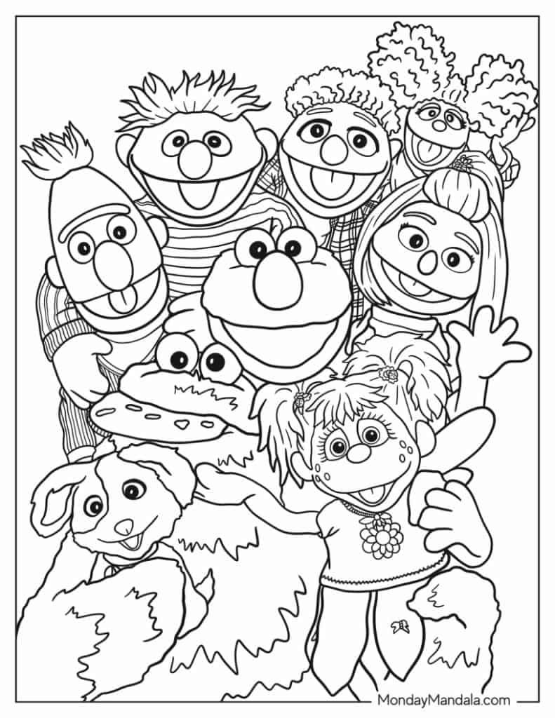 26 Sesame Street Coloring Pages (Free Pdf Printables) inside Free Printable Sesame Street Coloring Pages