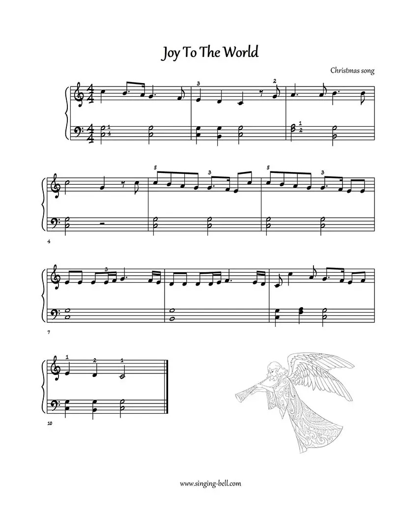 26+1 Easy Christmas Piano Sheet Music For Beginners intended for Christmas Songs Piano Sheet Music Free Printable