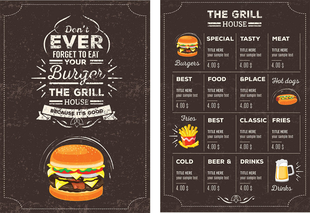 27 Best Restaurant Menu Psd Templates & Mockups 2025 - Colorlib intended for Free Printable Restaurant Menu Templates