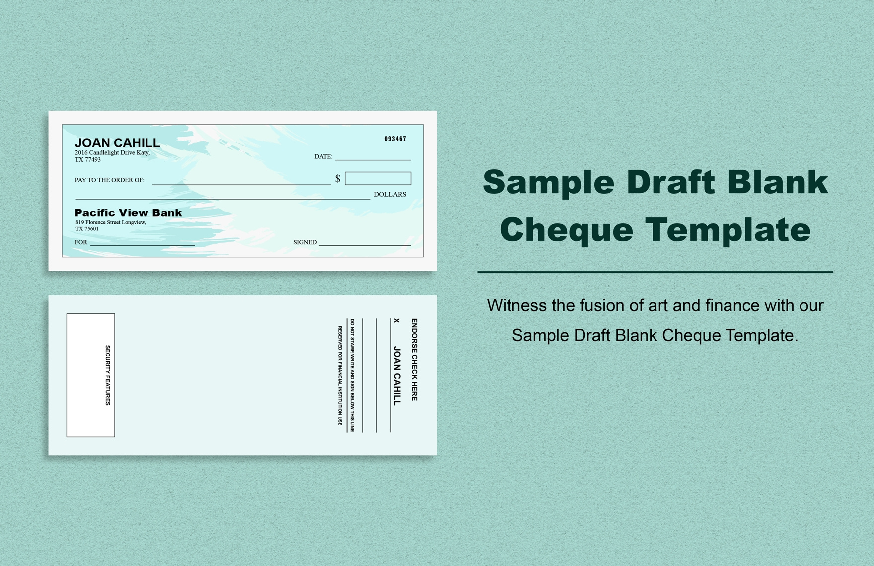 28+ Blank Check Template - Doc, Psd, Pdf &amp;amp; Vector Formats with regard to Free Printable Checks Template
