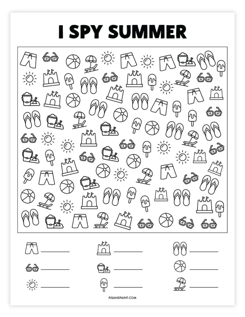 28 Free Printable I Spy Games - Pjs And Paint intended for Free Printable Activities For Adults