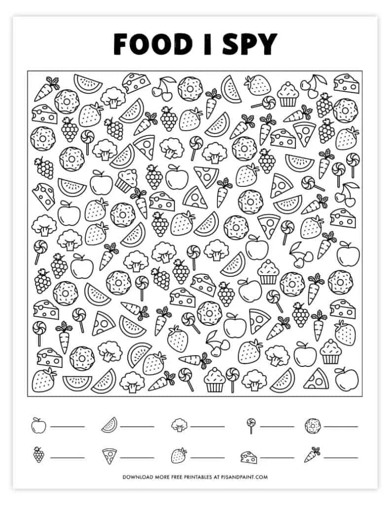 28 Free Printable I Spy Games - Pjs And Paint regarding Free Printable I Spy Puzzles