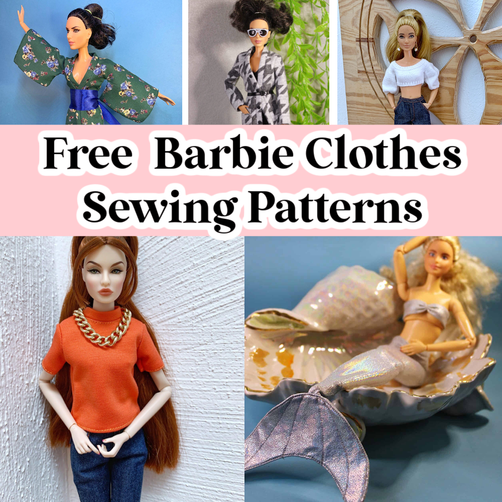 28 Free Sewing Patterns For Barbie Clothes - Easy Things To Sew regarding Easy Barbie Clothes Patterns Free Printable