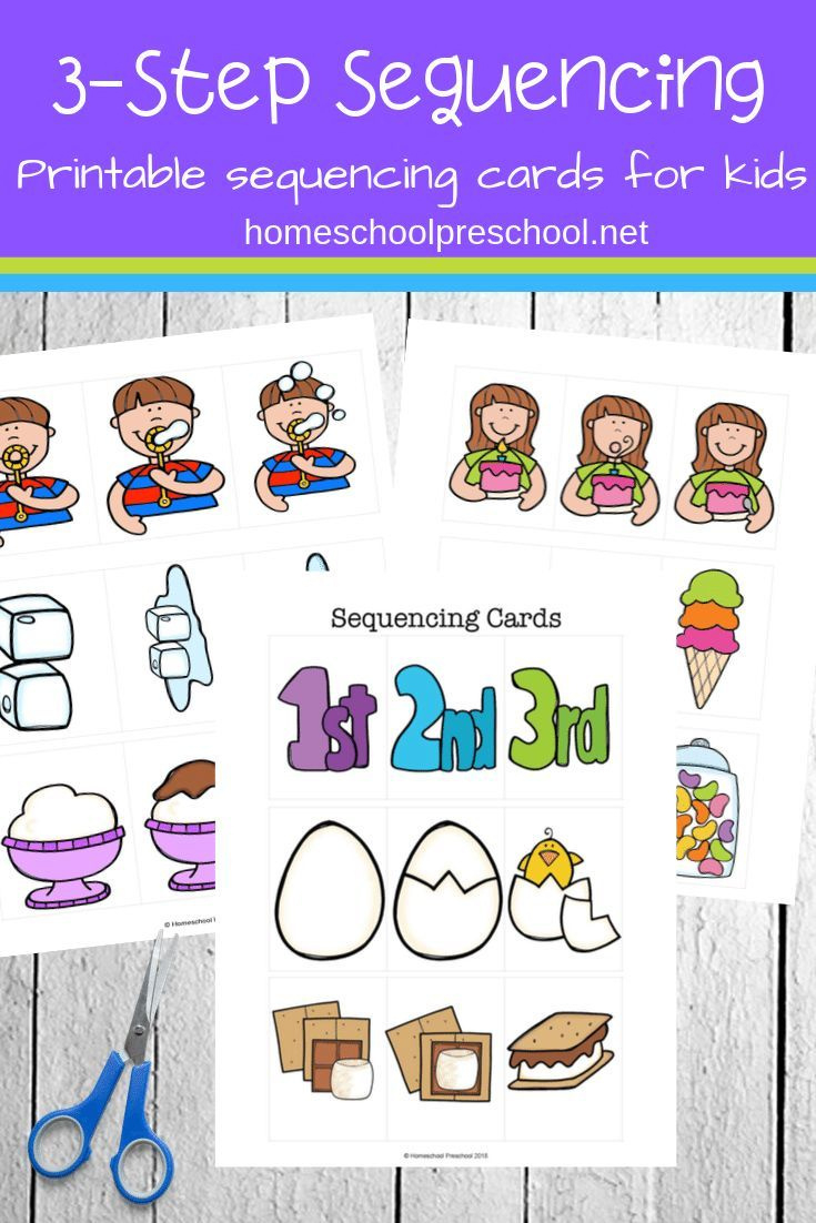 3 Step Sequencing Cards Printables For Preschoolers with regard to Free Printable Sequencing Cards For Preschool