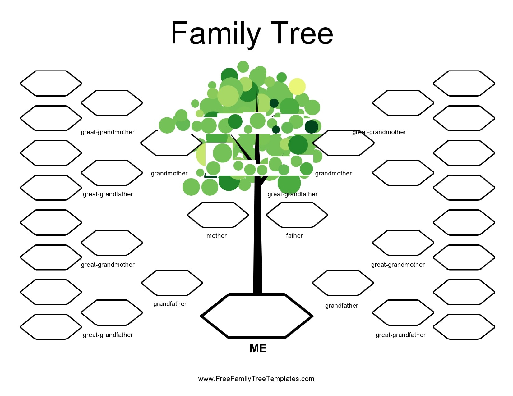 30 Editable Family Tree Templates [100% Free] - Templatearchive for Family Tree Maker Free Printable