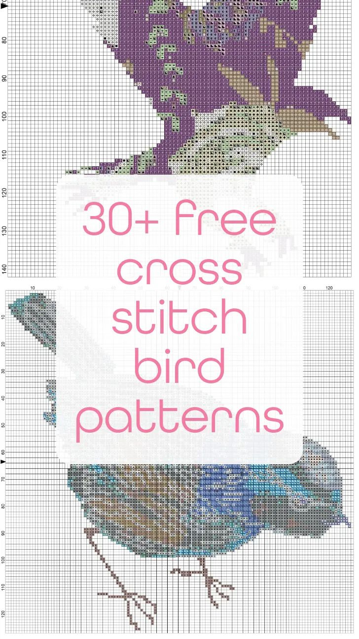 30+ Free Cross Stitch Bird Patterns in Cross Stitch Patterns Free Printable