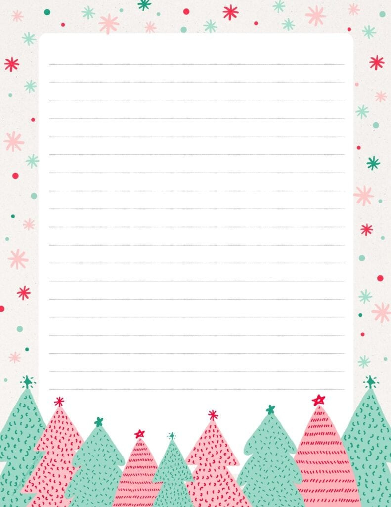 30+ Free Printable Christmas Border Printable Templates - The in Free Printable Christmas Stationery Paper