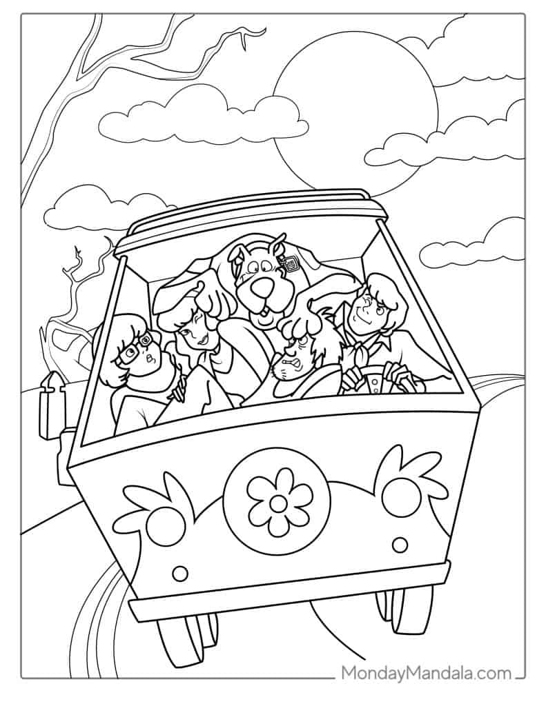 30 Scooby-Doo Coloring Pages (Free Pdf Printables) inside Free Printable Coloring Pages Scooby Doo