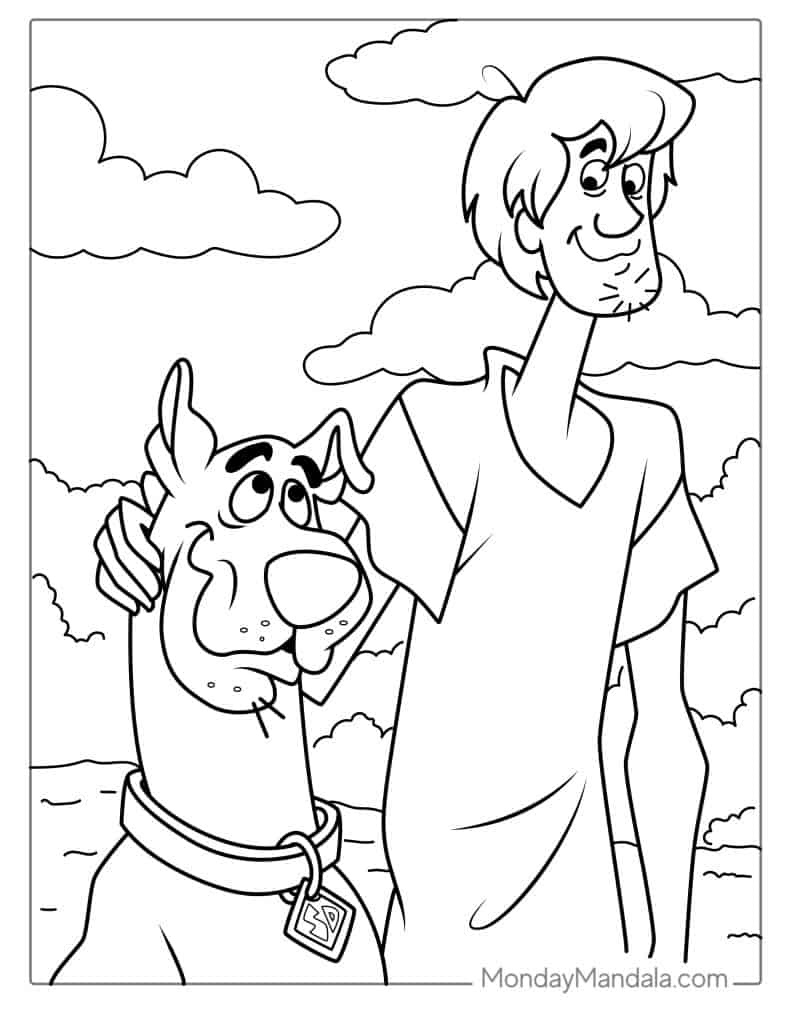 30 Scooby-Doo Coloring Pages (Free Pdf Printables) intended for Free Printable Coloring Pages Scooby Doo