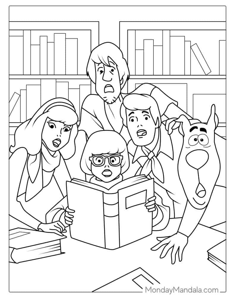 30 Scooby-Doo Coloring Pages (Free Pdf Printables) with Free Printable Coloring Pages Scooby Doo