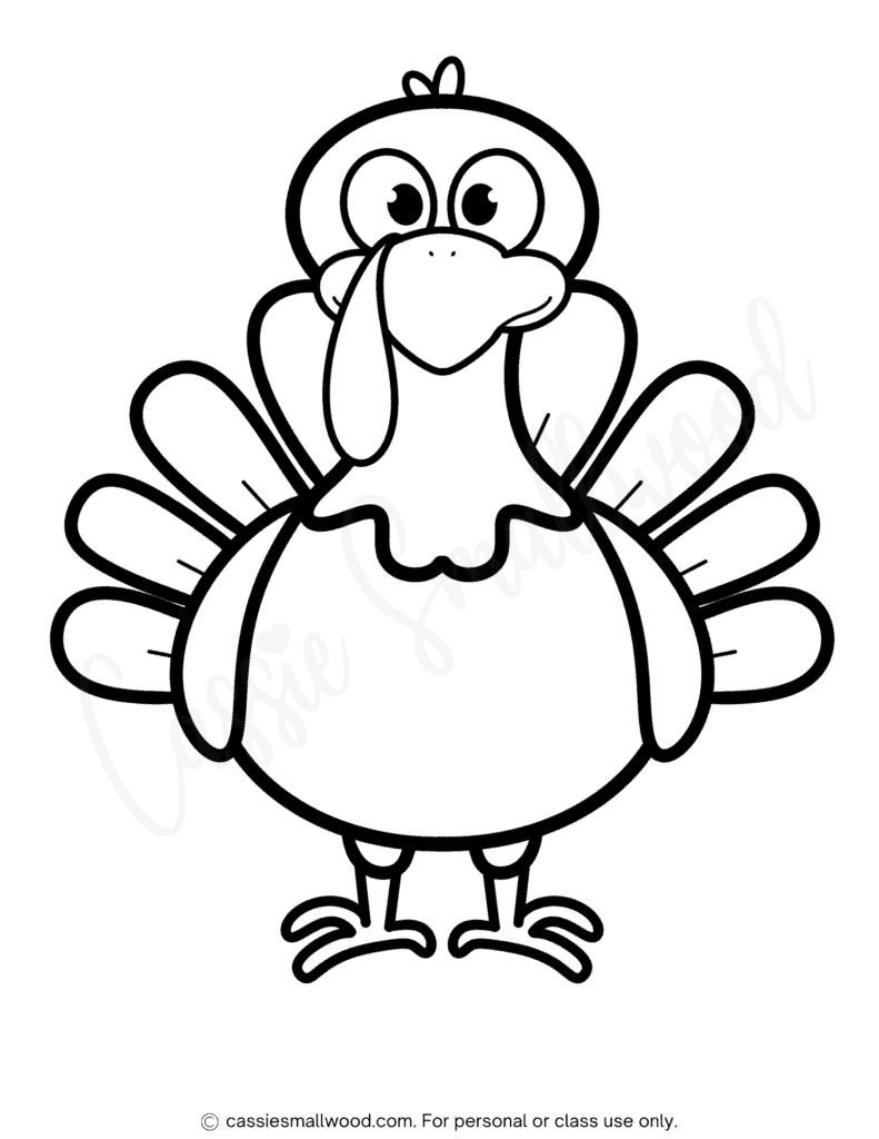 31 Cutest Turkey Templates - Cassie Smallwood with Free Printable Turkey Template