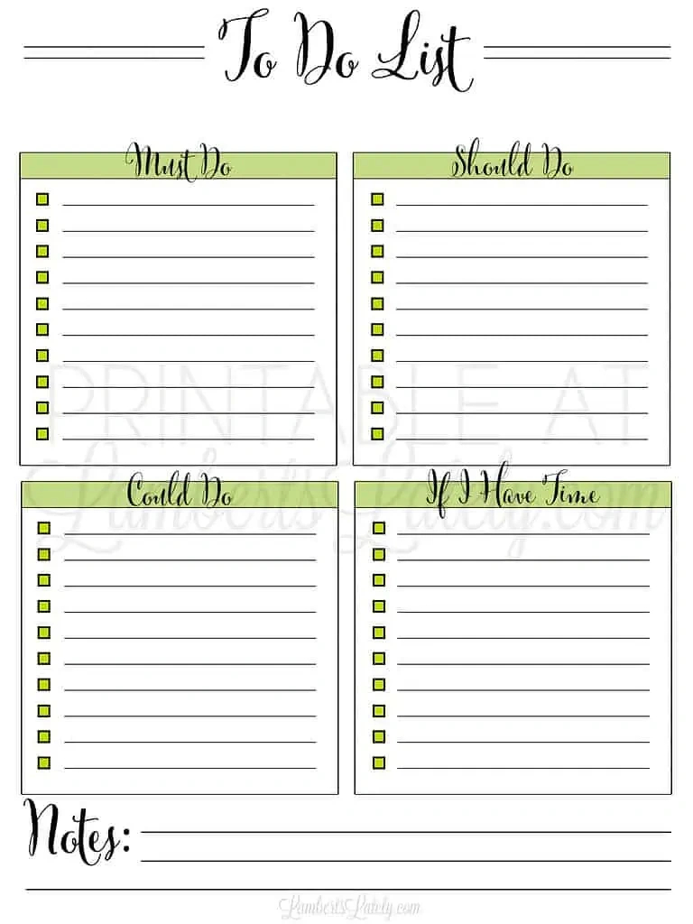 33 Free Printable To Do List Templates | Lamberts Lately in Free Printable To Do List