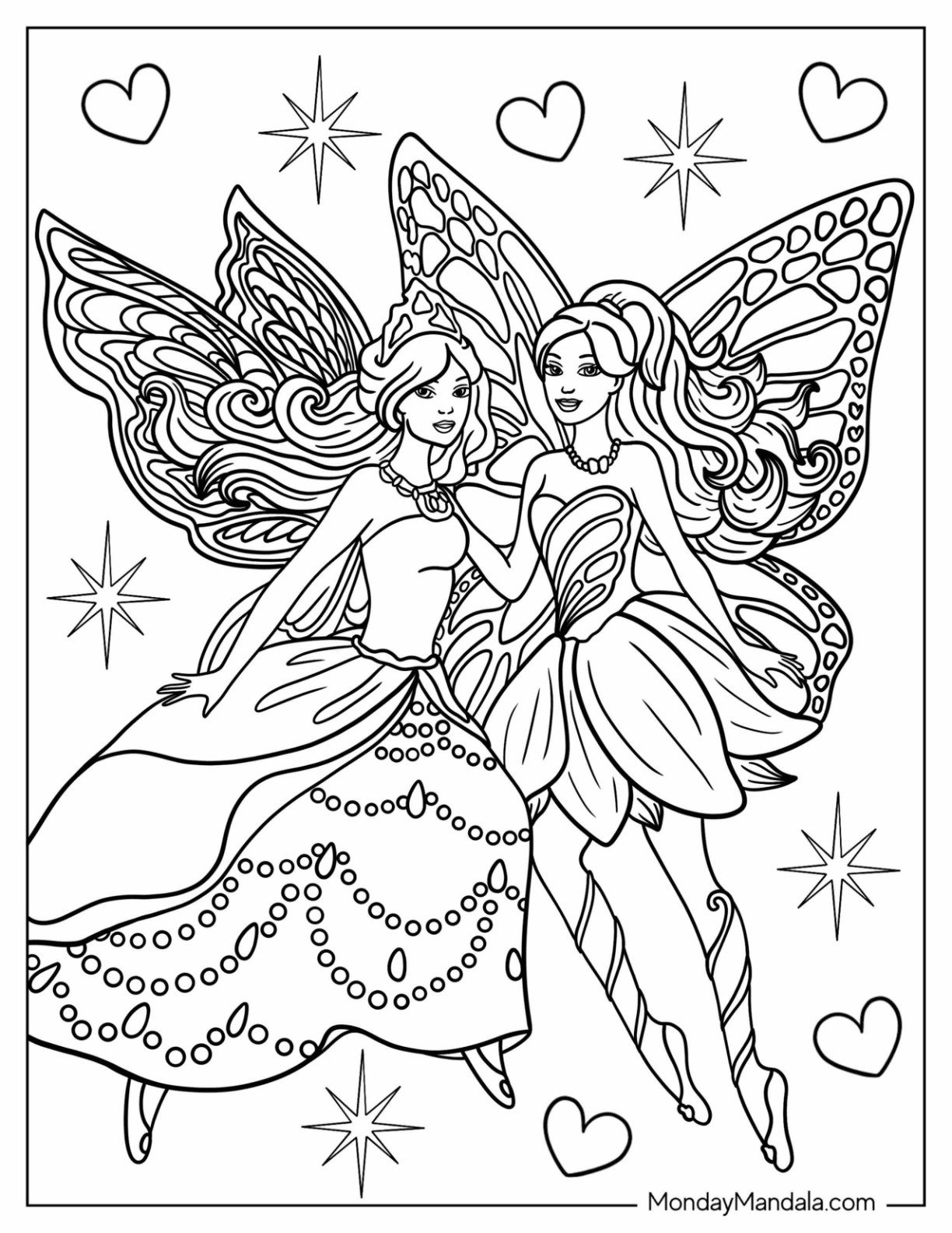 34 Fairy Coloring Pages (Free Pdf Printables) regarding Free Printable Fairy Coloring Pictures