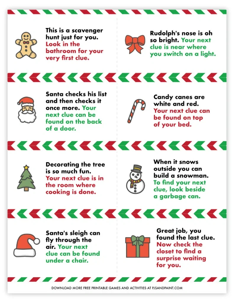 34 Free Printable Christmas Games And Activities - Pjs And Paint for Free Printable Christmas Games And Puzzles